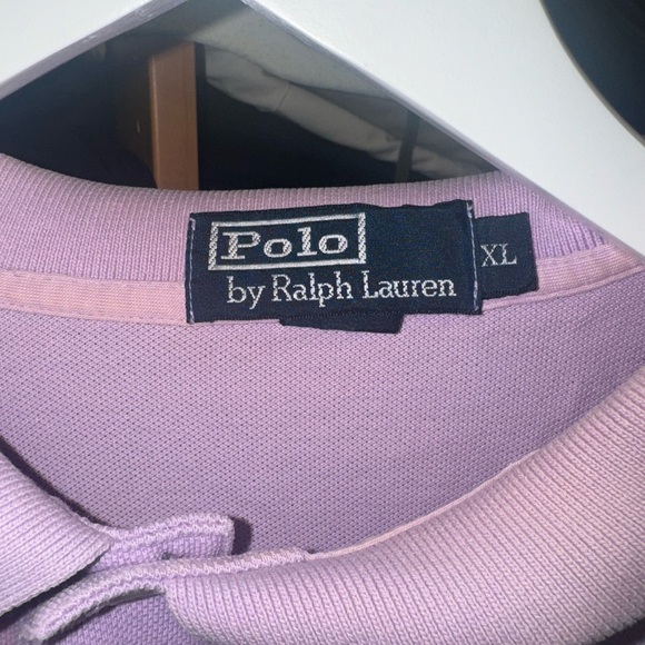Vintage Y2K Polo Ralph Lauren Purple/Pink Polo Shirt Rare Preppy - Picture 4 of 5